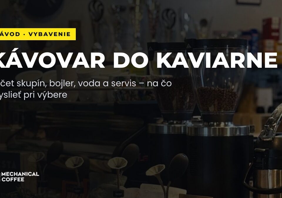 Kávovar do kaviarne: na čo myslieť pri výbere