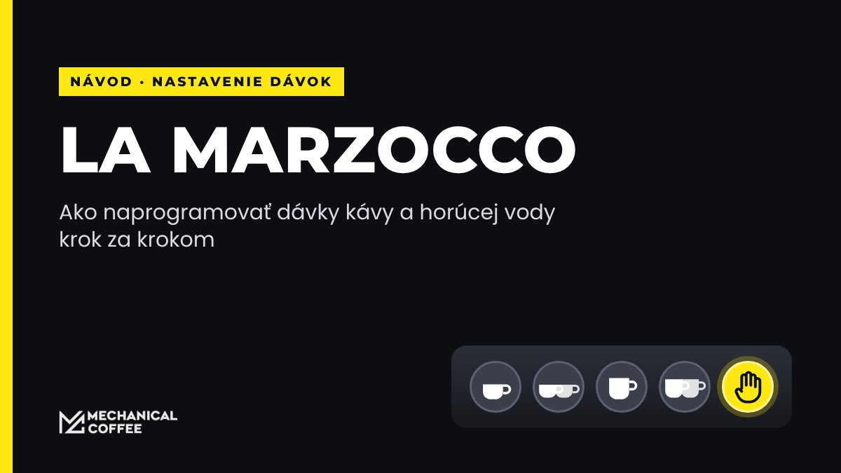 Ako nastaviť dávky na kávovare La Marzocco