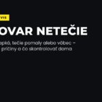 Kávovar netečie, kvapká alebo tečie pomaly – čo skontrolovať