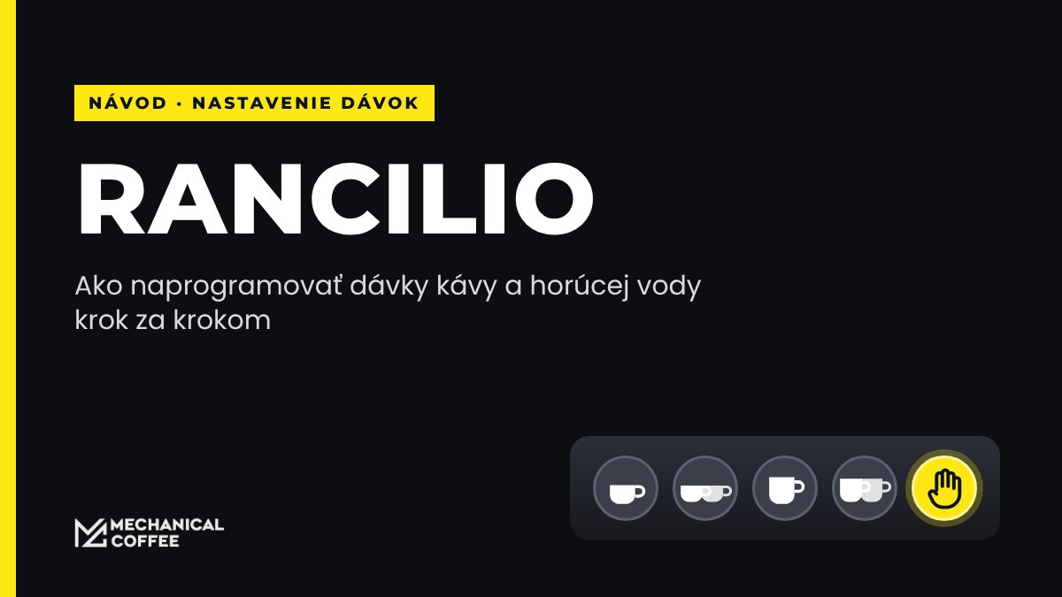 Ako nastaviť dávky na kávovare Rancilio