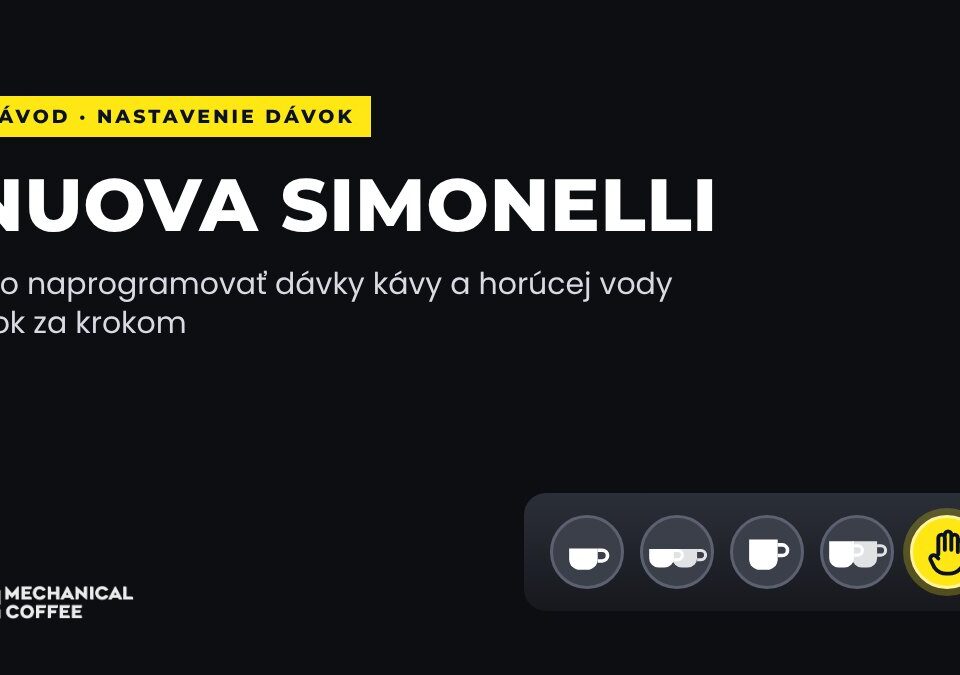 Ako nastaviť dávky na kávovare Nuova Simonelli