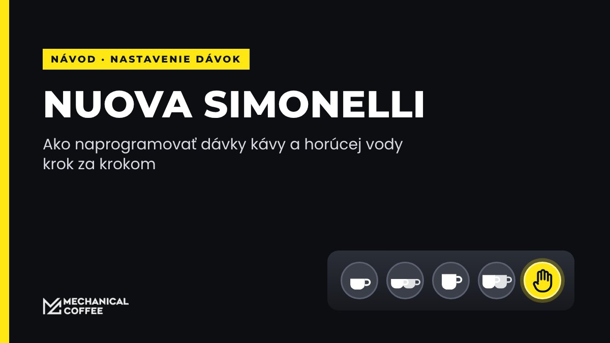 Ako nastaviť dávky na kávovare Nuova Simonelli