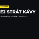 Ako znížiť spotrebu kávy a stratu na dávke